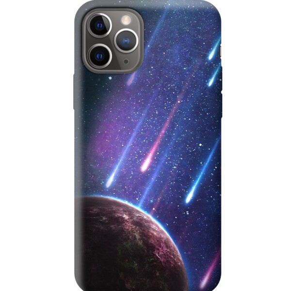 

Силиконовый чехол бампер FTS для Apple iPhone 11 Pro Max с дизайном Космос Звездопад