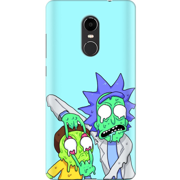 

Чехол силиконовый бампер FTS на Xiaomi Redmi Note 4 с дизайном Рик и Морти