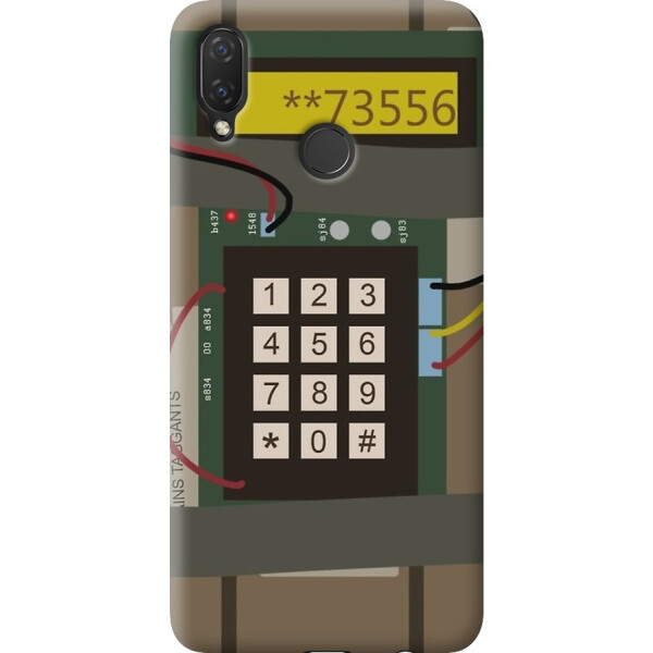 

Силиконовый чехол бампер FTS для Huawei P Smart Plus 2018 с рисунком CSGO Бомба
