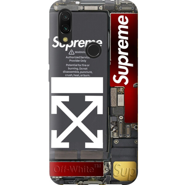 

Силиконовый чехол бампер FTS для Xiaomi Redmi 7 с рисунком Supreme