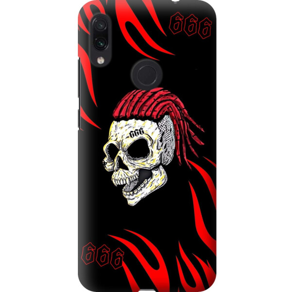 

Чехол силиконовый бампер FTS на Xiaomi Redmi Note 7 c рисунком Череп Моргенштерн
