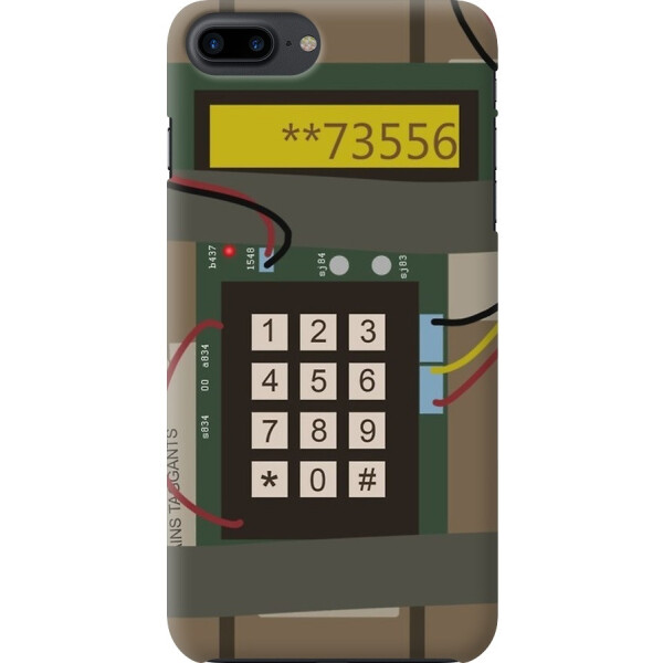 

Силиконовый чехол бампер FTS для Apple iPhone 7 Plus / 8 Plus с дизайном CSGO Бомба