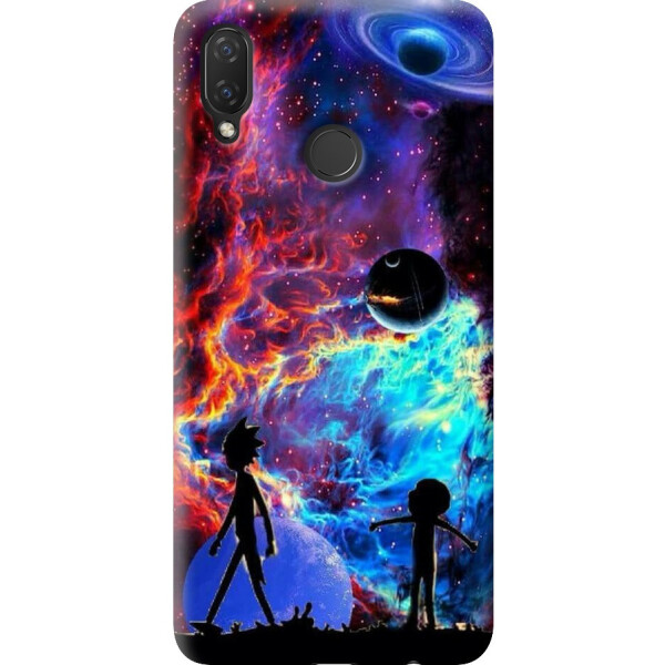 

Силиконовый чехол бампер FTS для Huawei P Smart Plus 2018 с рисунком Рик и Морти космос