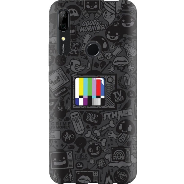 

Силиконовый чехол бампер FTS для Huawei P Smart Z с рисунком TV текстура