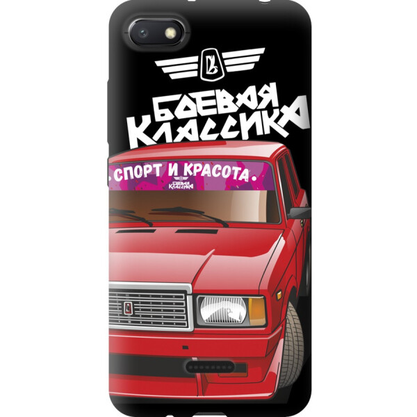 

Силиконовый чехол бампер FTS для Xiaomi Redmi 6A с рисунком ВАЗ Боевая классика