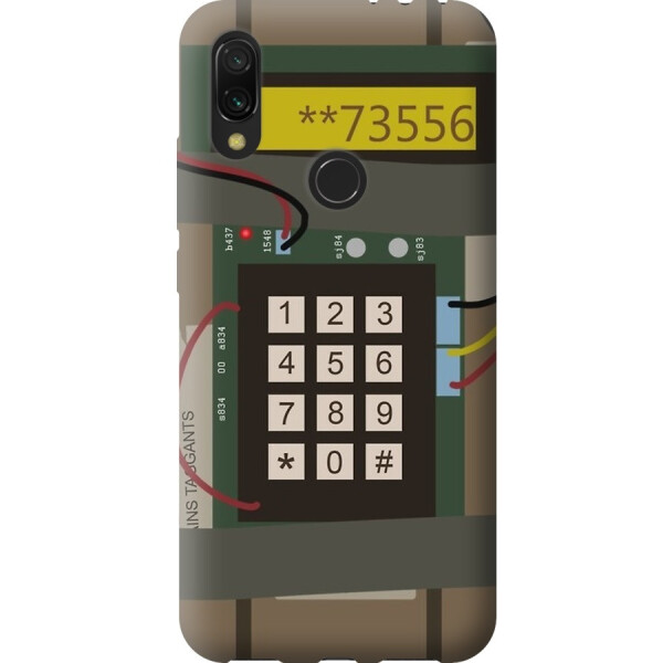 

Силиконовый чехол бампер FTS для Xiaomi Redmi 7 с рисунком CSGO Бомба