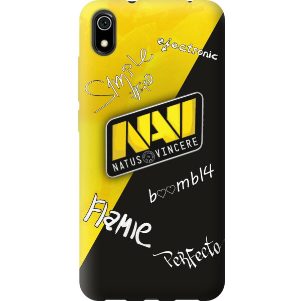 

Силиконовый чехол бампер FTS для Xiaomi Redmi 7А с рисунком Natus Vincere Автографы