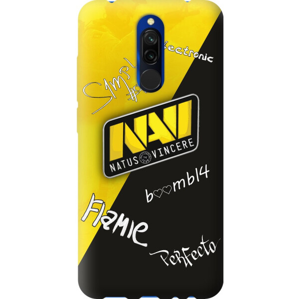 

Силиконовый чехол бампер FTS для Xiaomi Redmi 8 с рисунком Natus Vincere Автографы