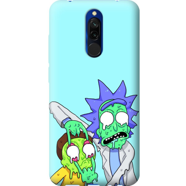 

Силиконовый чехол бампер FTS для Xiaomi Redmi 8 с рисунком Рик и Морти