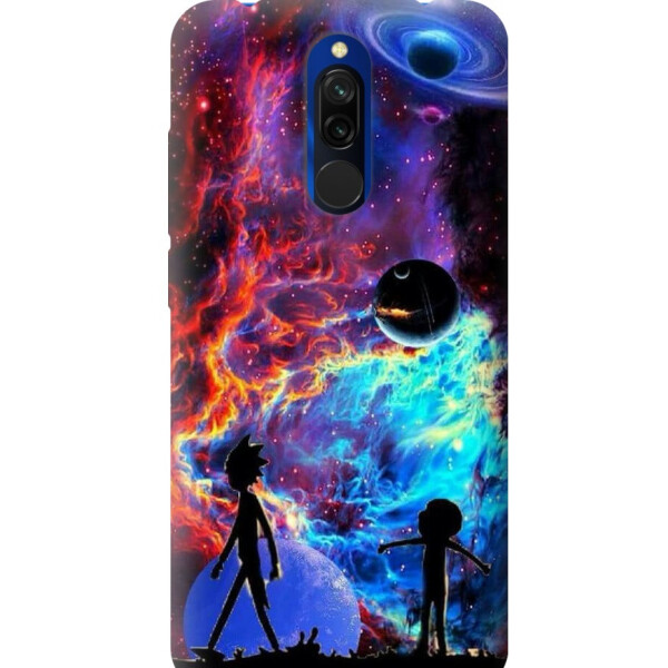 

Силиконовый чехол бампер FTS для Xiaomi Redmi 8 с рисунком Рик и Морти космос