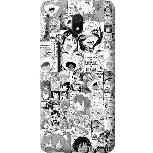 

Силиконовый чехол бампер FTS для Xiaomi Redmi 8А с рисунком Аниме Ахэгао