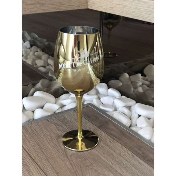 

Бокал для вина и шампанского Moet &amp Chandon 500 мл золотистый Хозяюшка UA