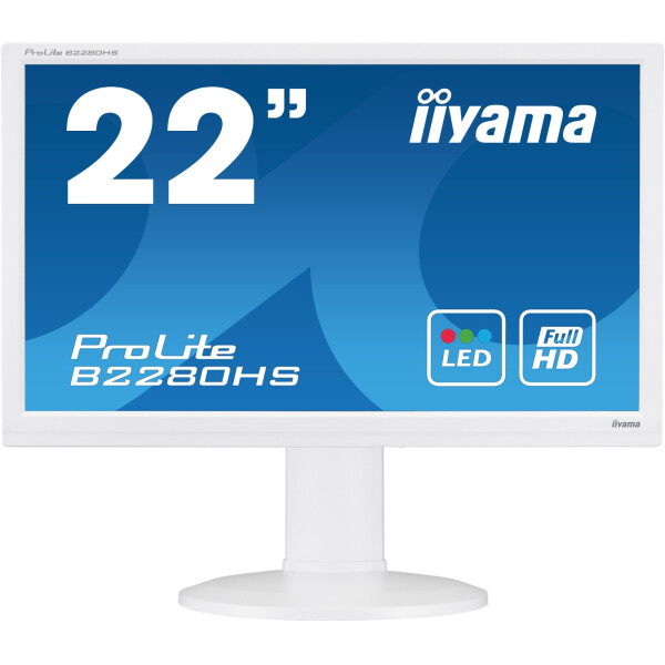 

Монитор 21.5" Iiyama (B2280HS-W1) White