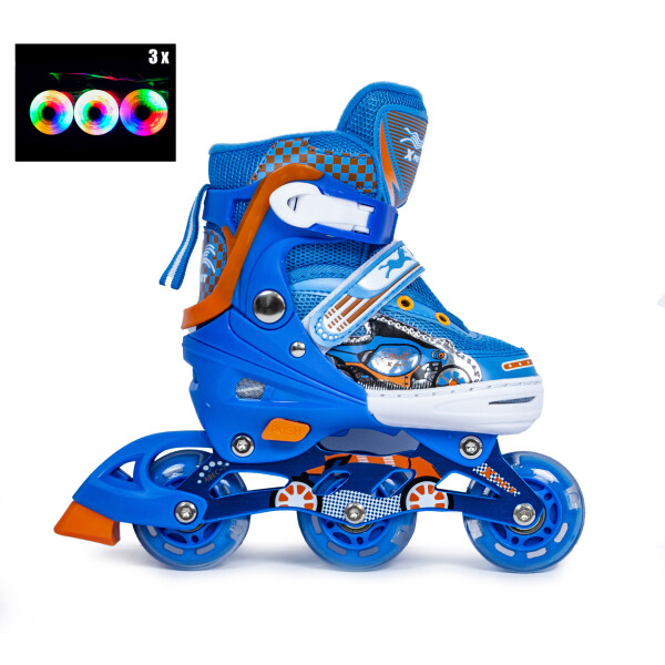 

Ролики "3-wheels". Blue (размер 27-30) Все колеса светятся!