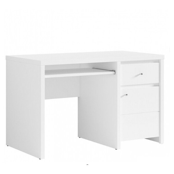 

Стол письменный BRW (Black Red White) Кристина BIU 1D1S 120 (B) Белый / Белый глянец