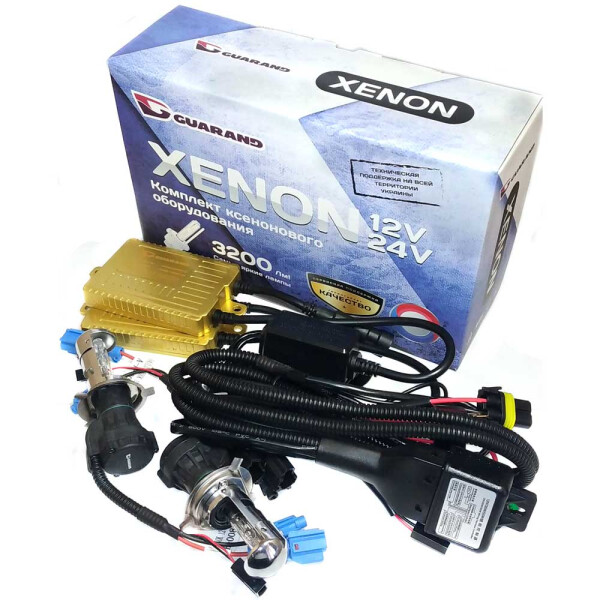 

Комплект биксенона Guarand 55w, 9-16v H4 4300k