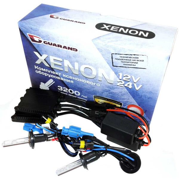 

Комплект ксенона Guarand Slim DC 35w, 9-16v H7 6000k