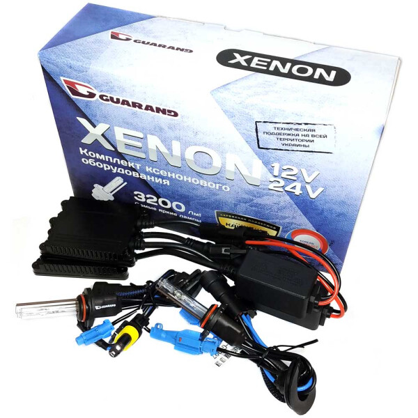 

Комплект ксенона Guarand Slim DC 35w, 9-16v HB4 (9006) 6000k