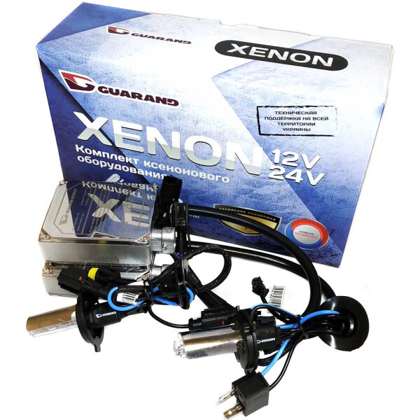 

Комплект ксенона Guarand Standart 35w, 9-16v H4 Mono 4300k