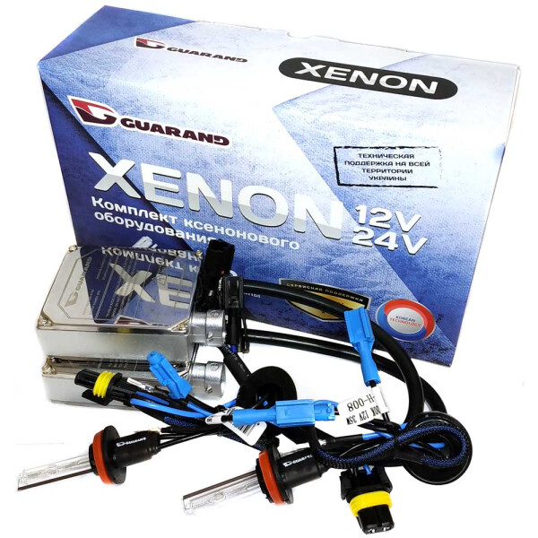 

Комплект ксенона Guarand Standart 35w, 9-16v H11 (H8, H9) 6000k
