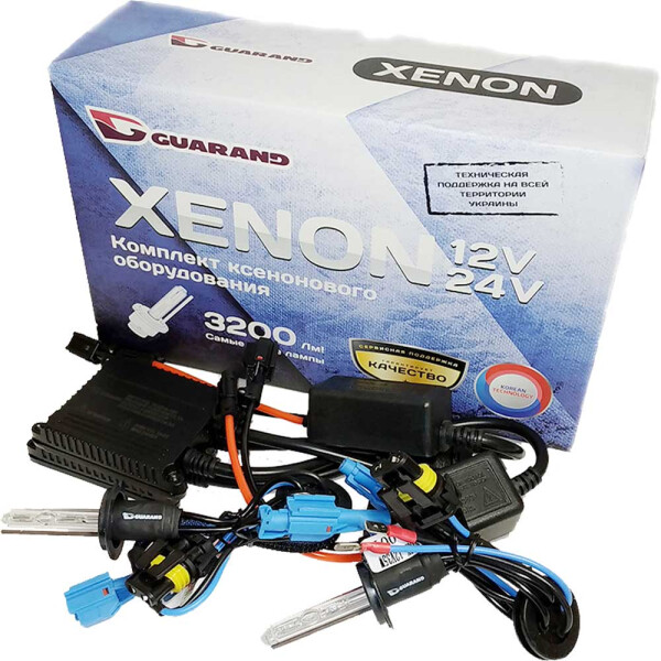

Комплект ксенона Guarand Slim 35w, 9-16v H7 4300k