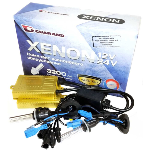 

Комплект ксенона Guarand 55w, 9-16v H27 (881) 6000k