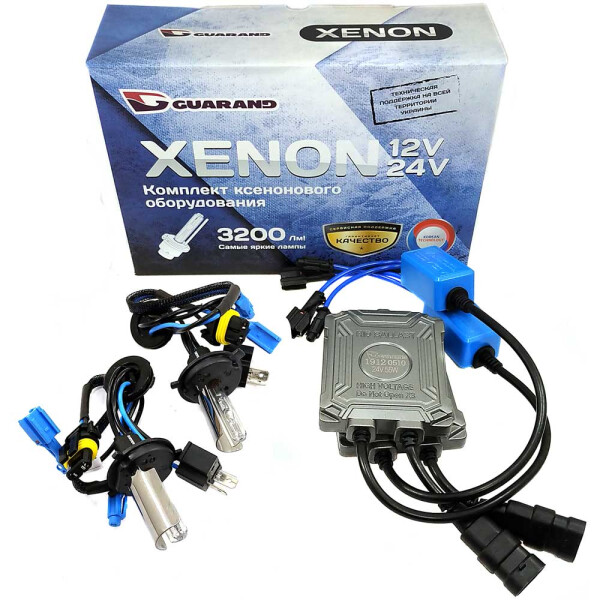 

Комплект ксенона Guarand 24V 55w H4 Mono 4300k