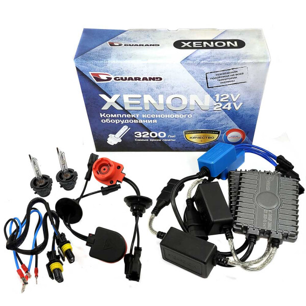 

Комплект ксенона Guarand 24V Canbus (с обманкой) 55w D2S 6000k