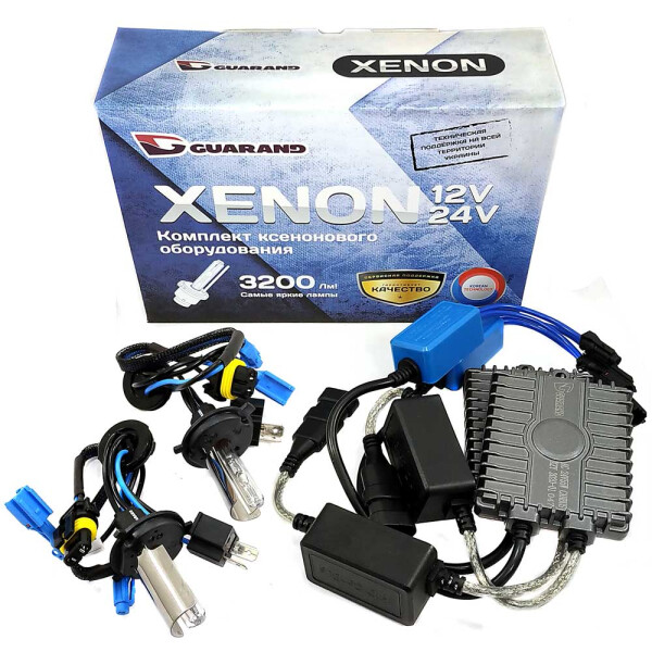 

Комплект ксенона Guarand 24V Canbus (с обманкой) 55w H4 Mono 4300k