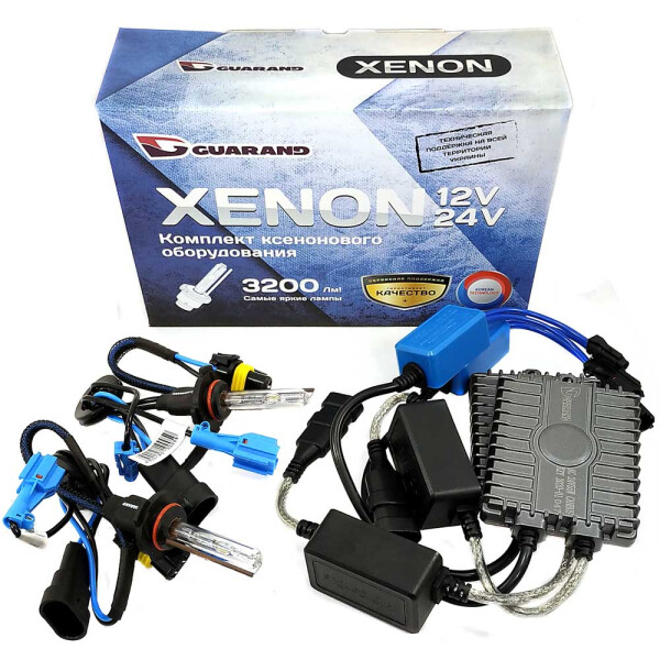 

Комплект ксенона Guarand 24V Canbus (с обманкой) 55w HB3 (9005)/H10 6000k