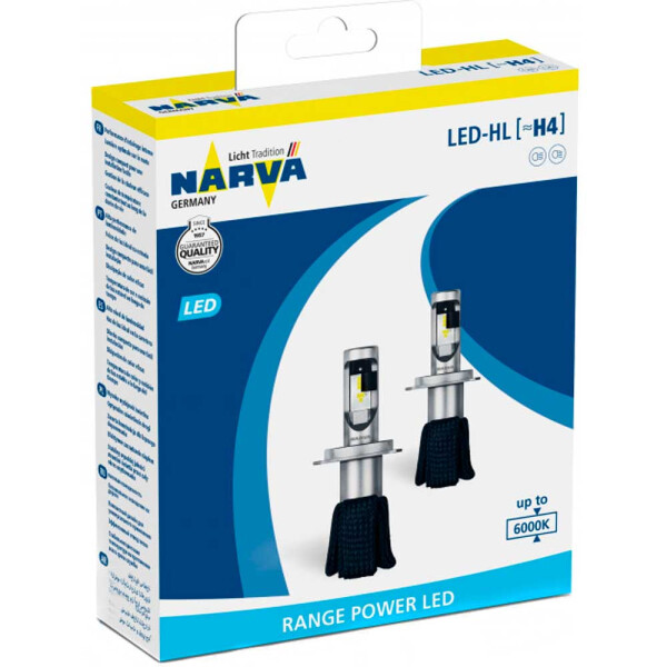 

Светодиодные лампы LED Narva Range Power H4 (HB2, 9003) 18004 6000k 15.8w 12v