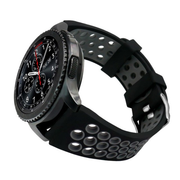 

Ремешок Watchbands для смарт часов Samsung Gear S3 / Samsung Galaxy Watch 46mm Silver - серый (WB002GRAY)