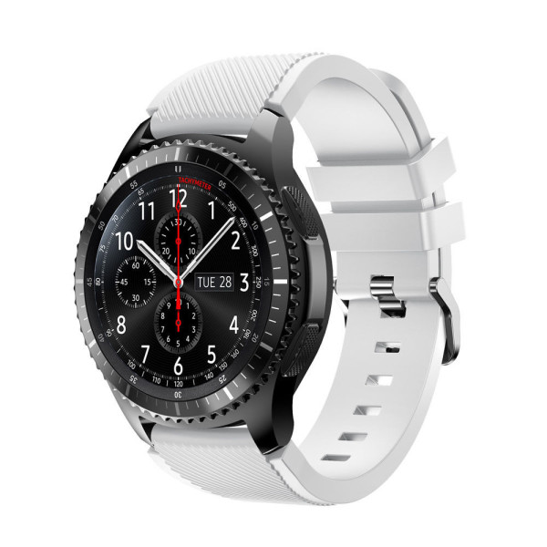 

Ремешок Watchbands для смарт часов Samsung Gear S3 / Samsung Galaxy Watch 46mm Silver - белый (WB001WHITE)