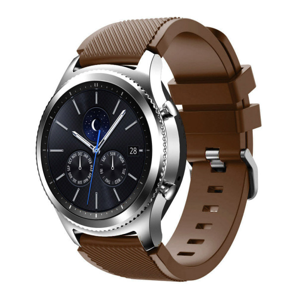 

Ремешок Watchbands для смарт часов Samsung Gear S3 / Samsung Galaxy Watch 46mm Silver - коричневый (WB001COFFE)