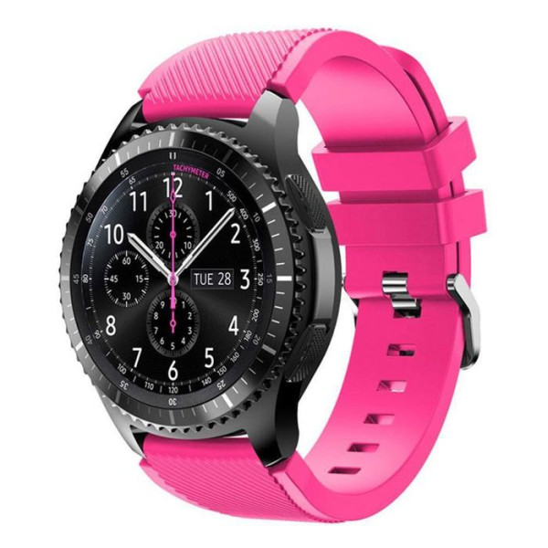 

Ремешок Watchbands для смарт часов Samsung Gear S3 / Samsung Galaxy Watch 46mm Silver - розовый (WB001PINK)