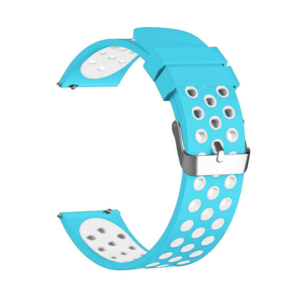 

Ремешок Watchbands circle для смарт часов Samsung Gear S3 / Samsung Galaxy Watch 46mm - голубо-белый (WB0012PERFCOLOR3)