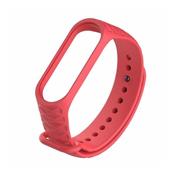

Ремешок Watchbands для фитнесс браслета Xiaomi Mi Band 3 Ribbed - красный (WB008RIBBEDRED)