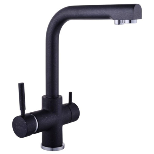 

Смеситель для кухни GLOBUS LAZER GLLR-0888 ONIX ЧЕРНЫЙ