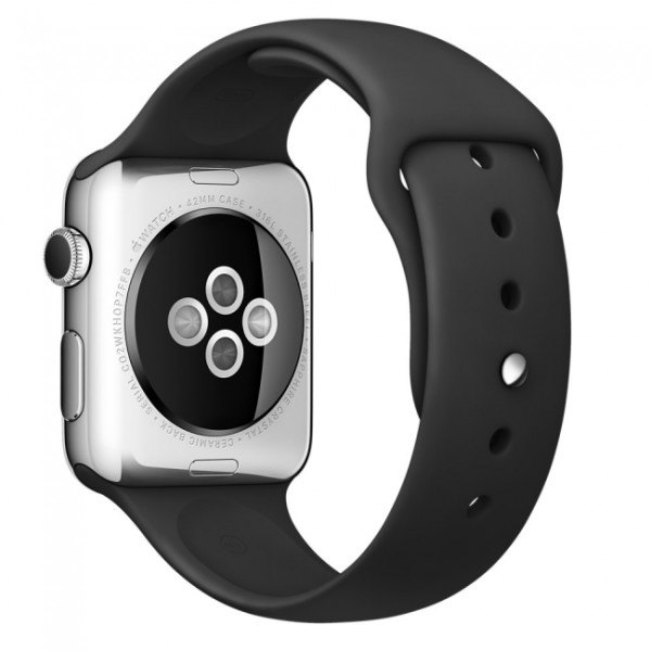 

Ремешок для смарт часов Apple Watch Sport Band 42mm/44mm Black Series 1/2/3/4