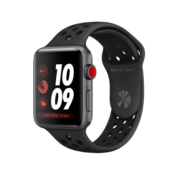 

Ремешок для смарт часов Apple Watch Nike Sport Band OEM Anthracite/Black 42mm/44mm Series 1/2/3/4