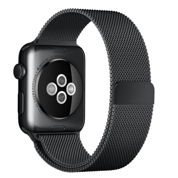 

Ремешок для смарт часов Apple Watch Milanese Loop Black 42mm/44mm Series 1/2/3/4
