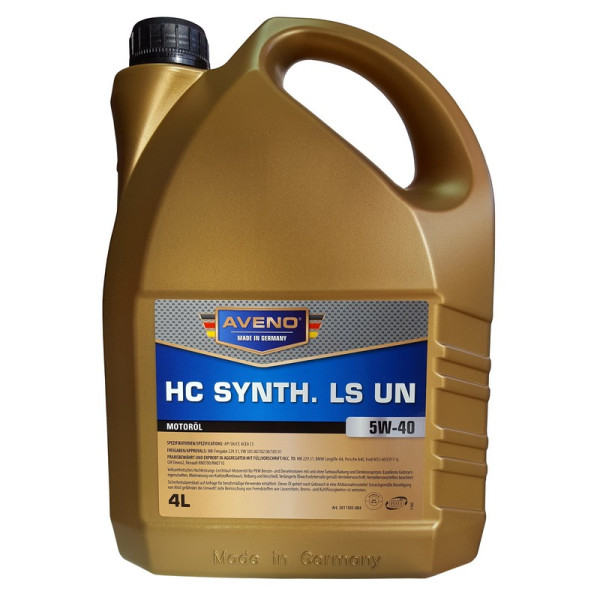 

AVENO HC Synth. 5W-40 LS UN 4L (3011505-004)