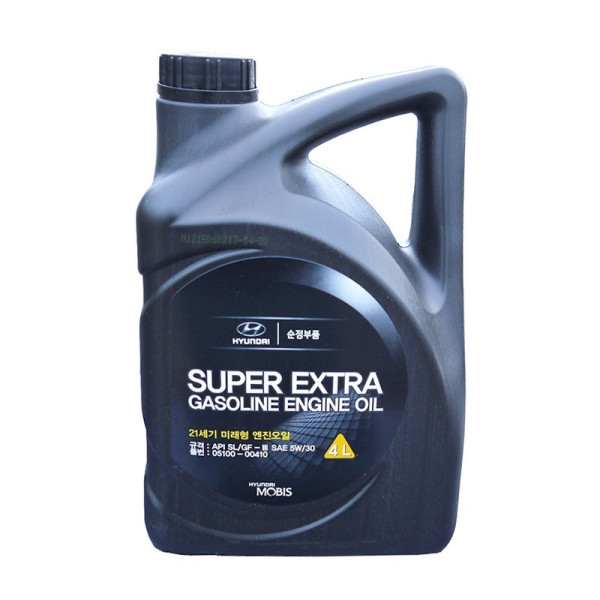 

HYUNDAI Super Extra Gasoline Engine Oil 5W-30 4L (05100-00410)
