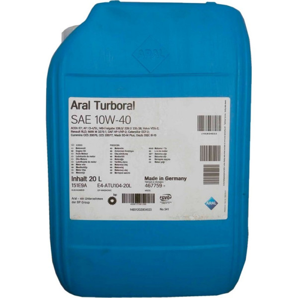 

Aral 22003 Turboral 10W-40 20L