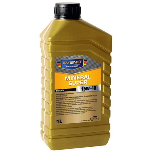 

Aveno Mineral Super 15W-40 1L (3011003-001)