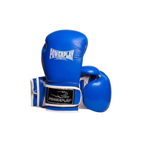 

Перчатки боксерские PowerPlay Fight, синие (3019) - 14 Oz