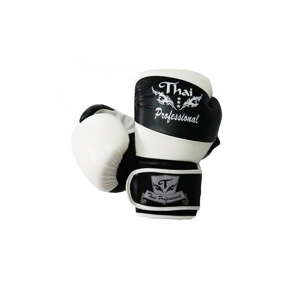 

Перчатки боксерские Thai Professional BG7 TPBG7-BK-W-10 10 Oz черно-белые