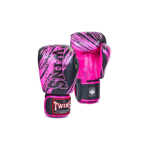 

Перчатки боксерские Twins FBGV-TW2PK черно-розовые - 10 Oz