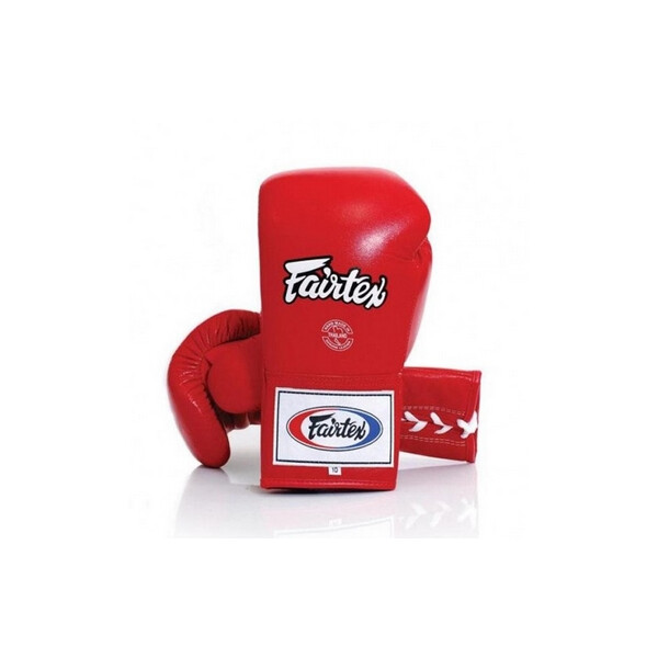 

Перчатки боксерские со шнуровкой Fairtex - красные (BGL6-red), 10 Oz
