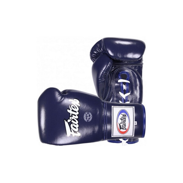 

Перчатки боксерские со шнуровкой Fairtex - синие (BGL6-bl), 10 Oz